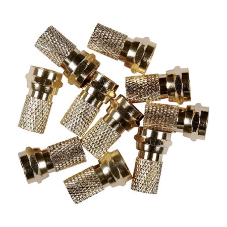 RCA RCAVH5910R 10PK GOLD PLT TWIST ONRG